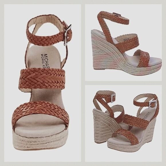 MICHAEL Michael Kors Juniper Espadrille Sandals GUC Size 8M   S2785 - Picture 1 of 11